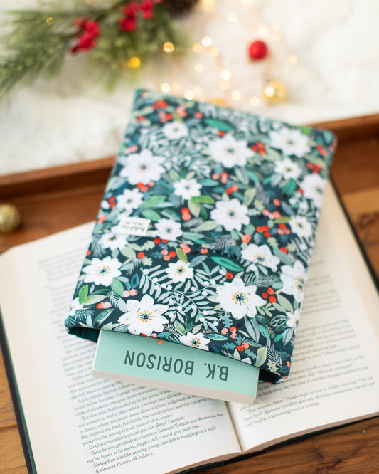 Holiday Poinsettias Book Sleeve
