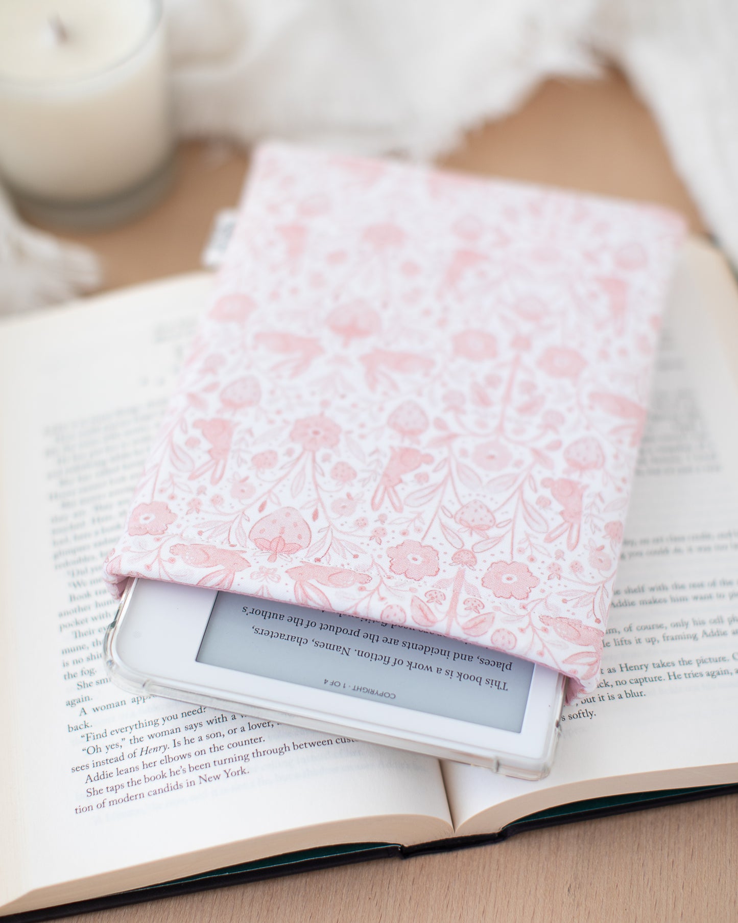Strawberry Patch Book Sleeve