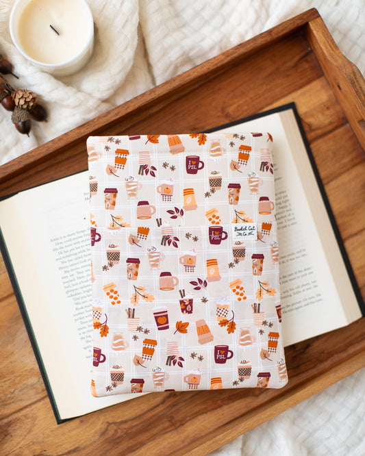 Cozy Fall Drinks Book Sleeve