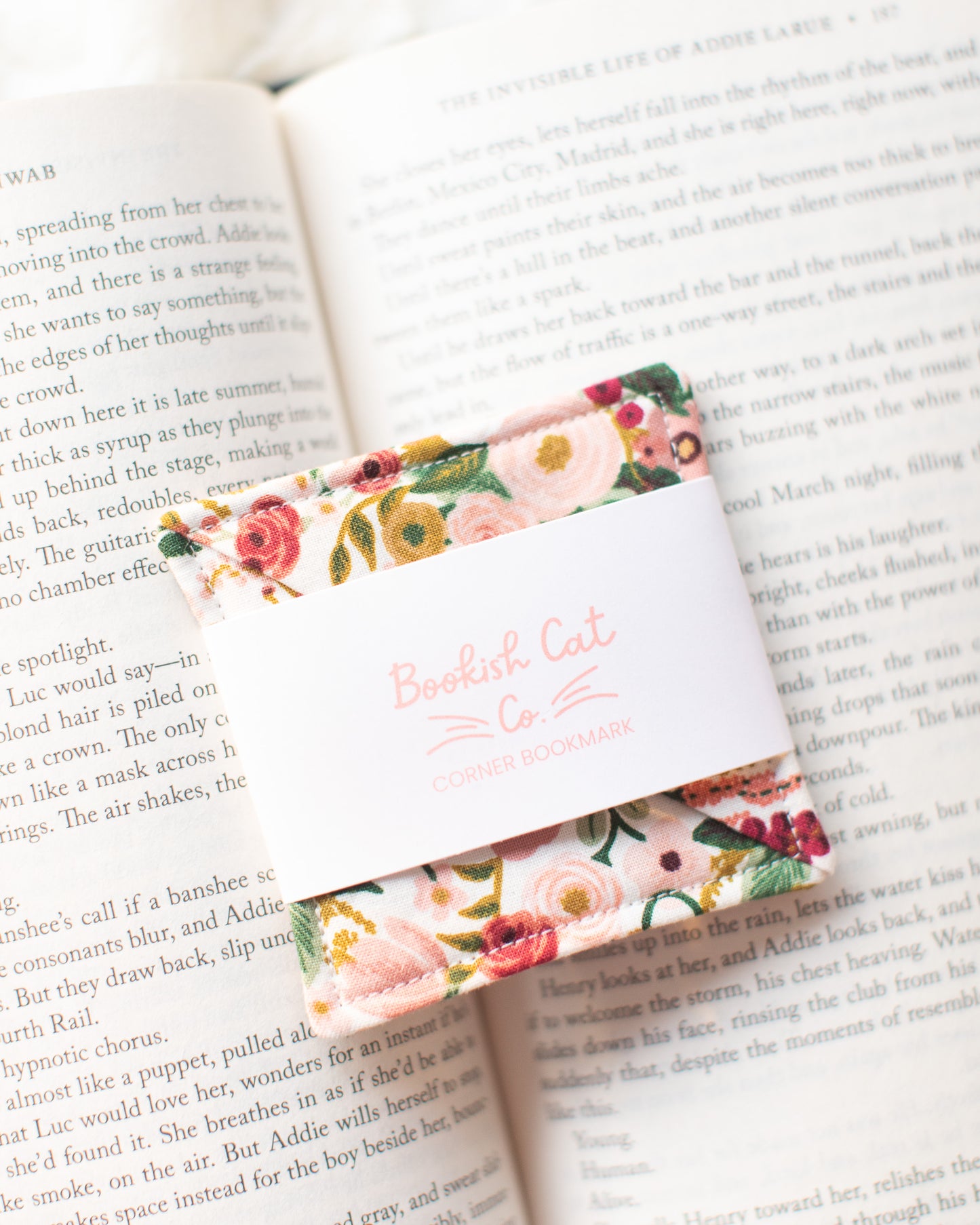 Rifle Paper Co Garden Rose Fabric Bookmark