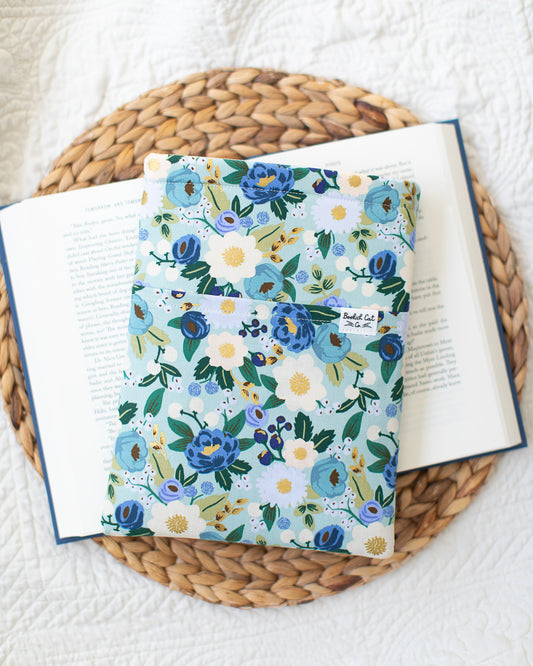 Blue Blossom Book Sleeve