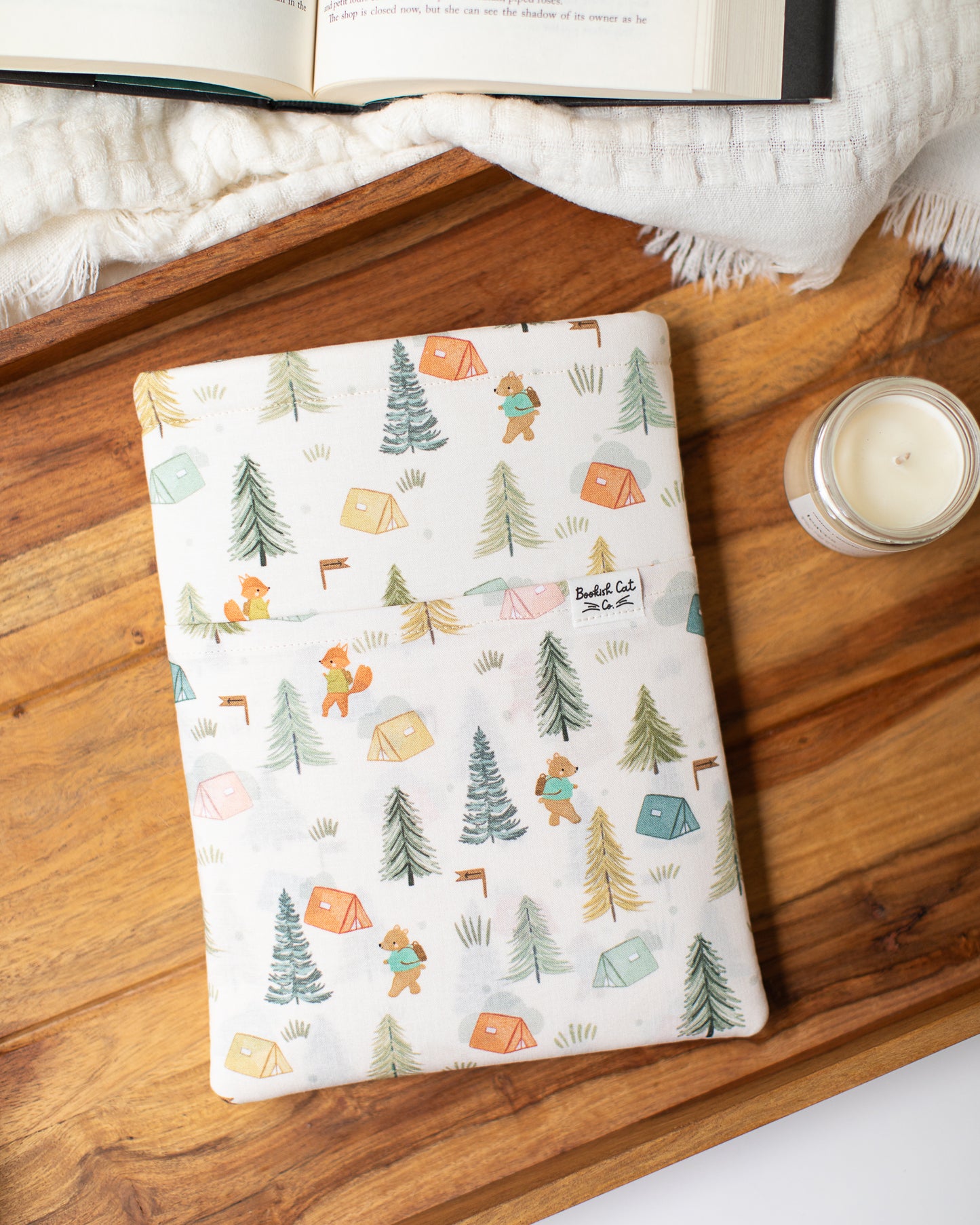 Forest Friends Camping Book Sleeve