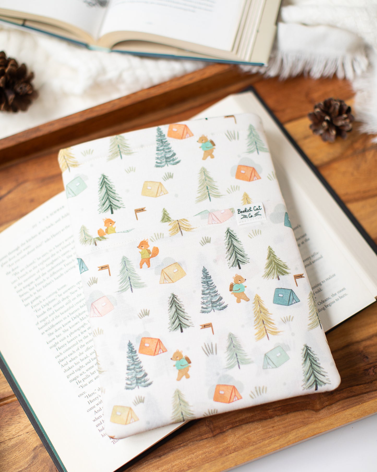 Forest Friends Camping Book Sleeve