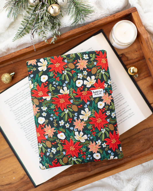 Classic Poinsettia Bouquet Book Sleeve
