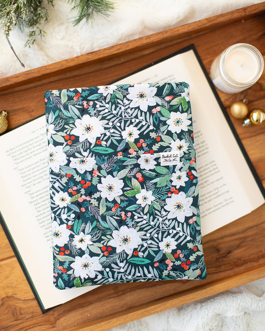 Holiday Poinsettias Book Sleeve