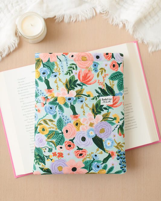 Mint Garden Party Book Sleeve