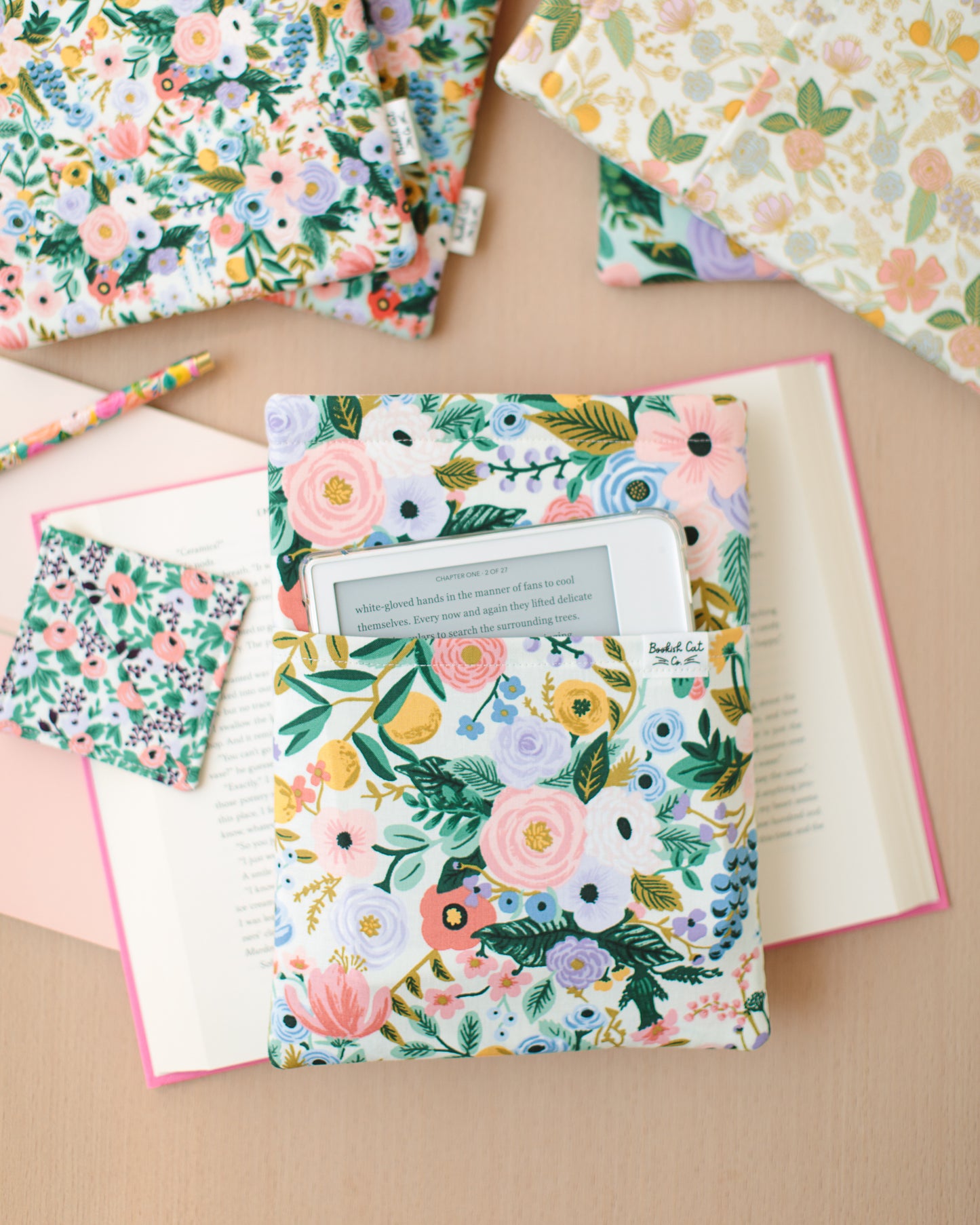 Pastel Garden Party Book Sleeve