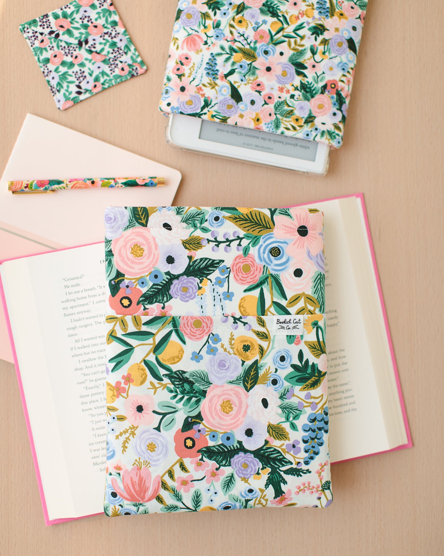 Pastel Garden Party Book Sleeve