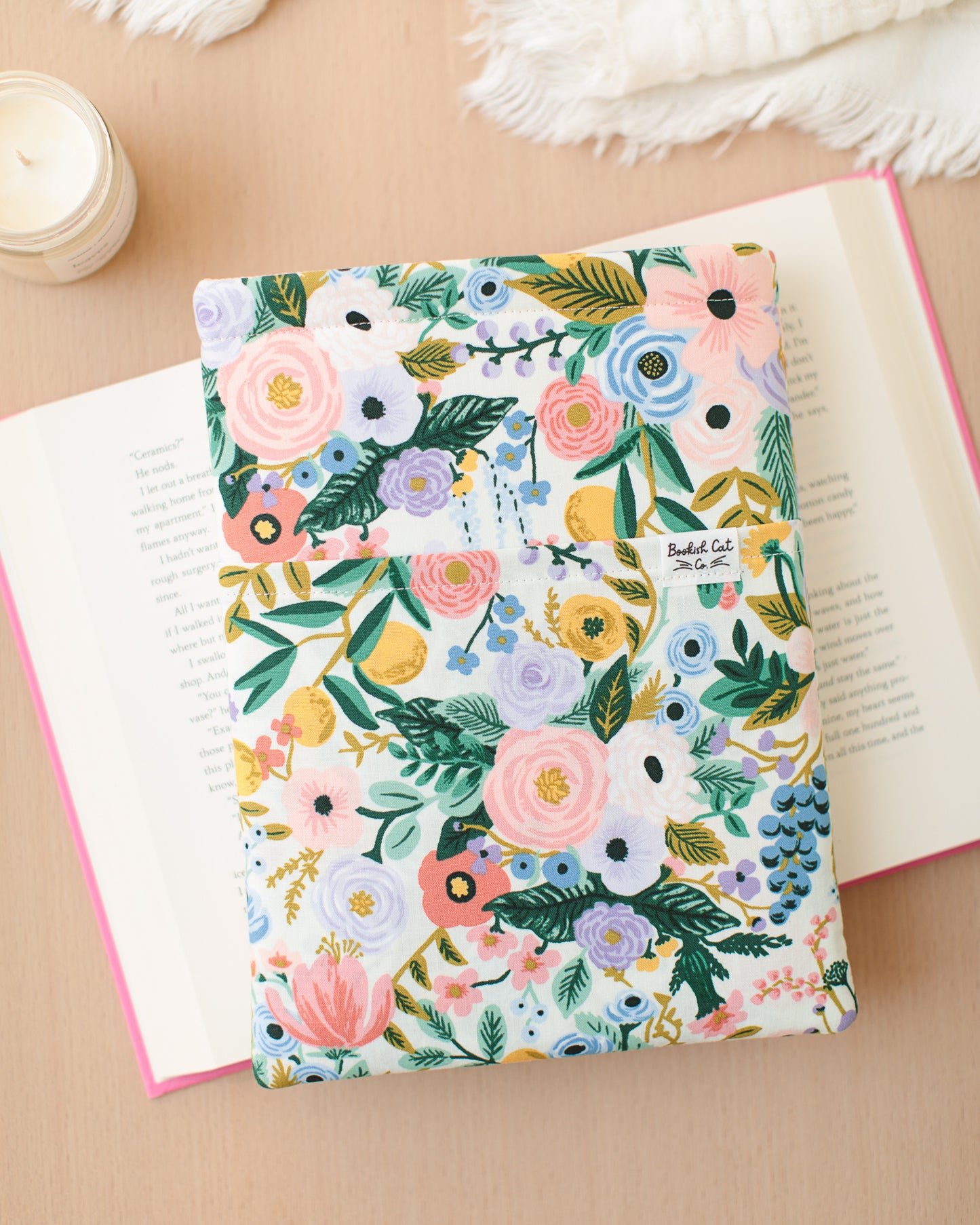 Pastel Garden Party Book Sleeve