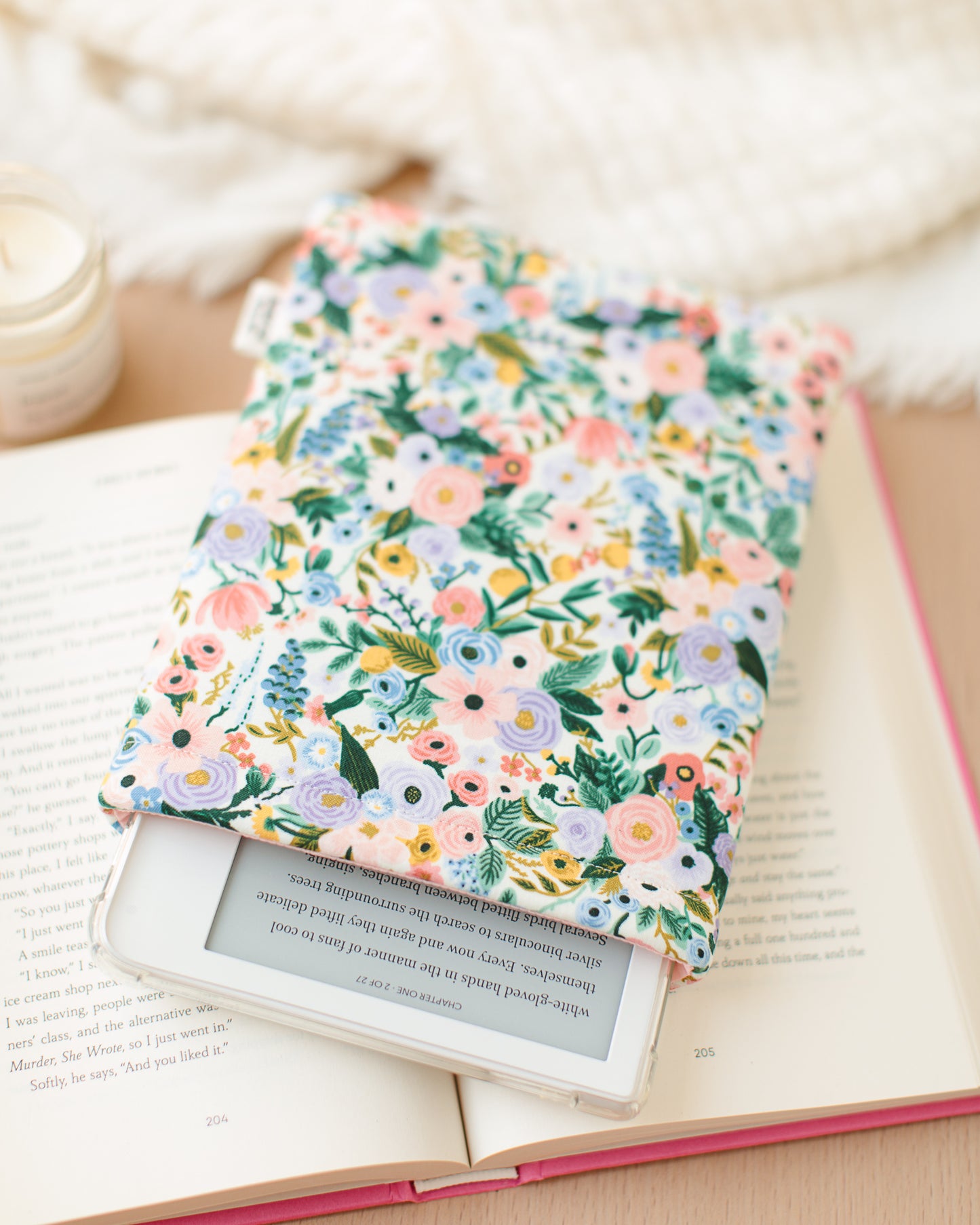 Pastel Garden Party E-Reader Sleeve