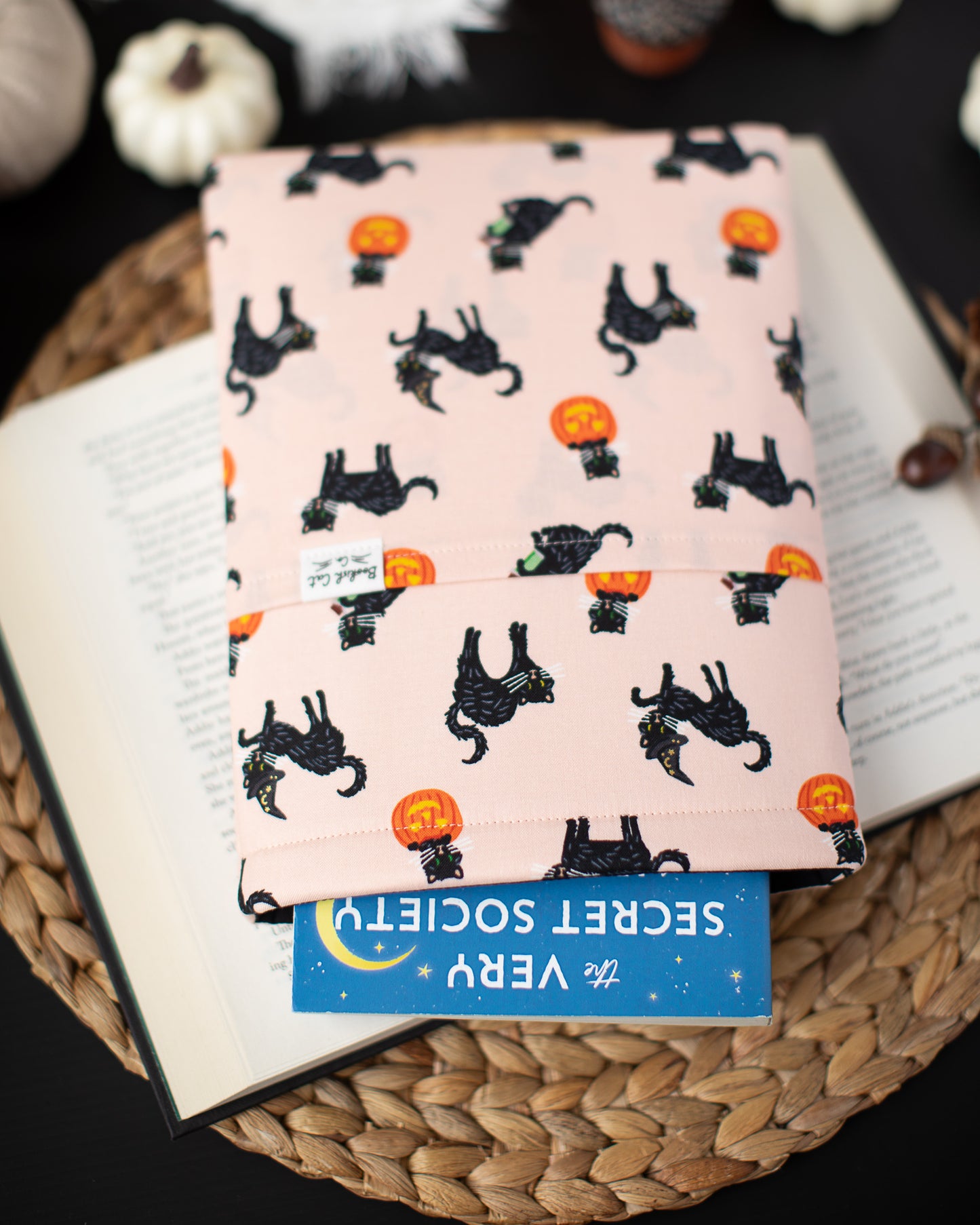 Trick or Treat Black Cats Book Sleeve