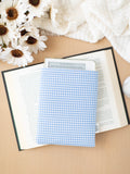 Blue Gingham Book Sleeve