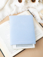 Blue Gingham Book Sleeve