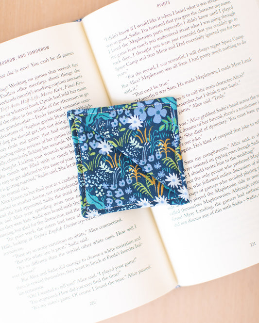 Blue Meadow Corner Bookmark