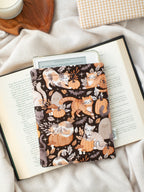 Midnight Pumpkin Cats Book Sleeve