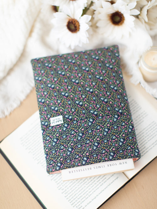 Blue Ditsy Floral Book Sleeve