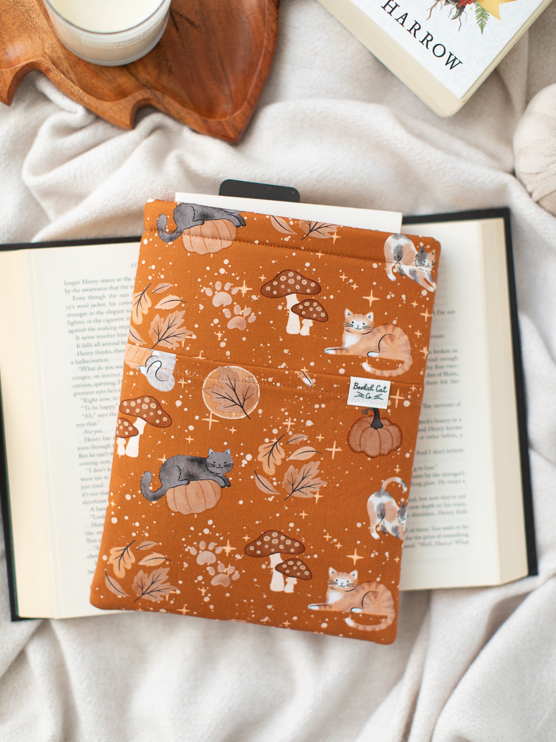Pumpkin Patch Kitties Book Sleeve
