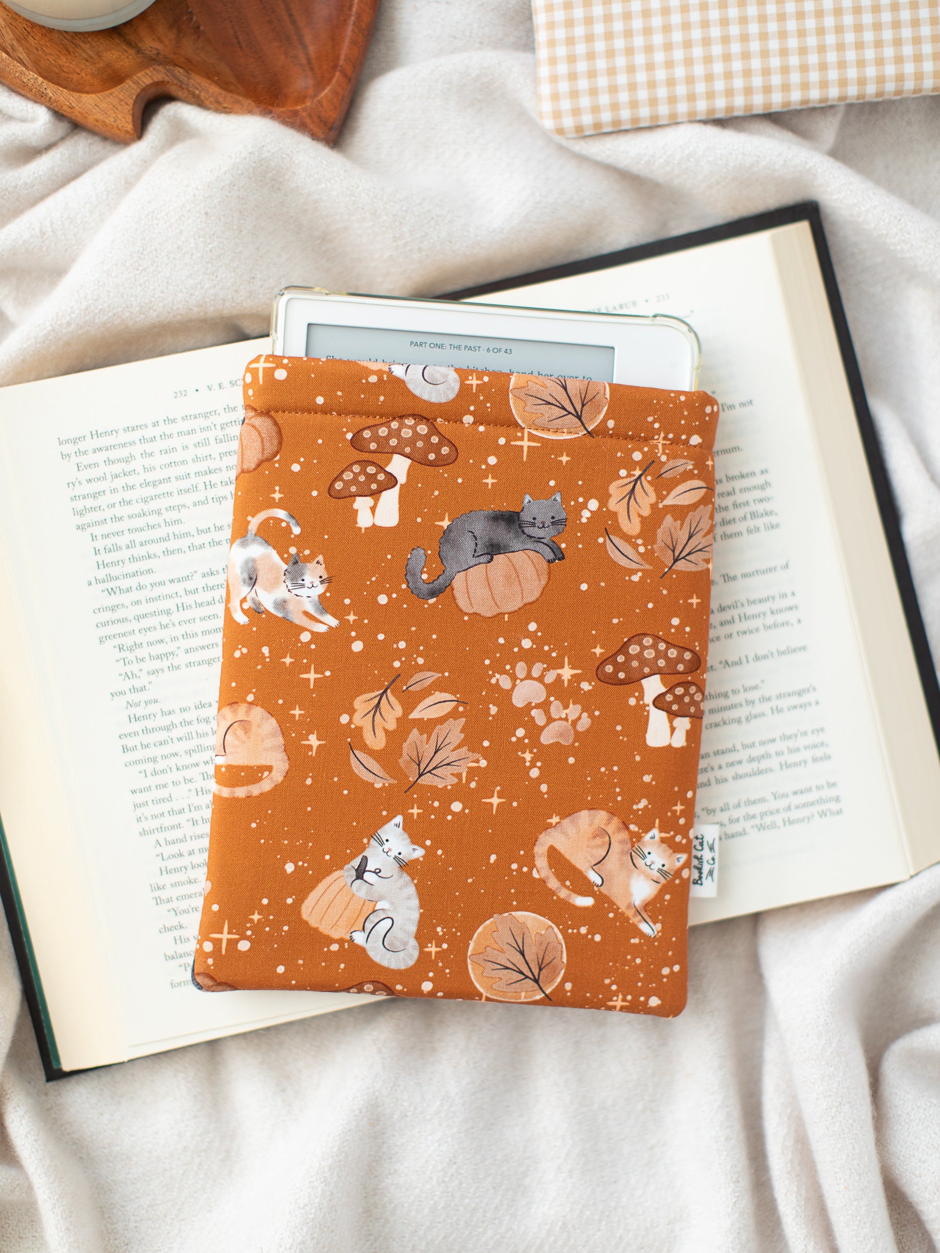 Pumpkin Patch Kitties Book Sleeve
