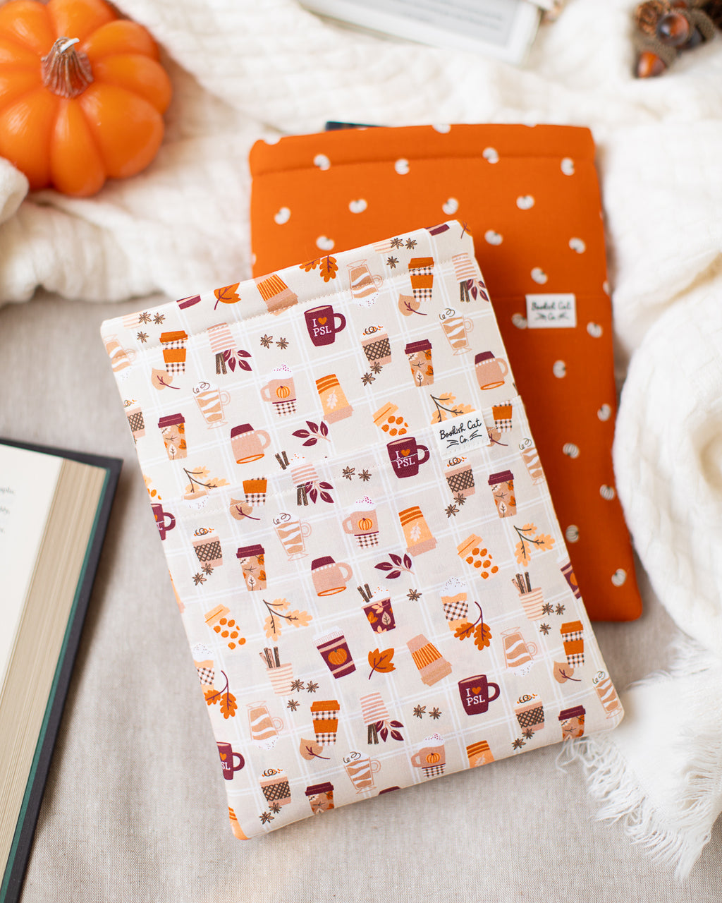 Cozy Fall Drinks Book Sleeve