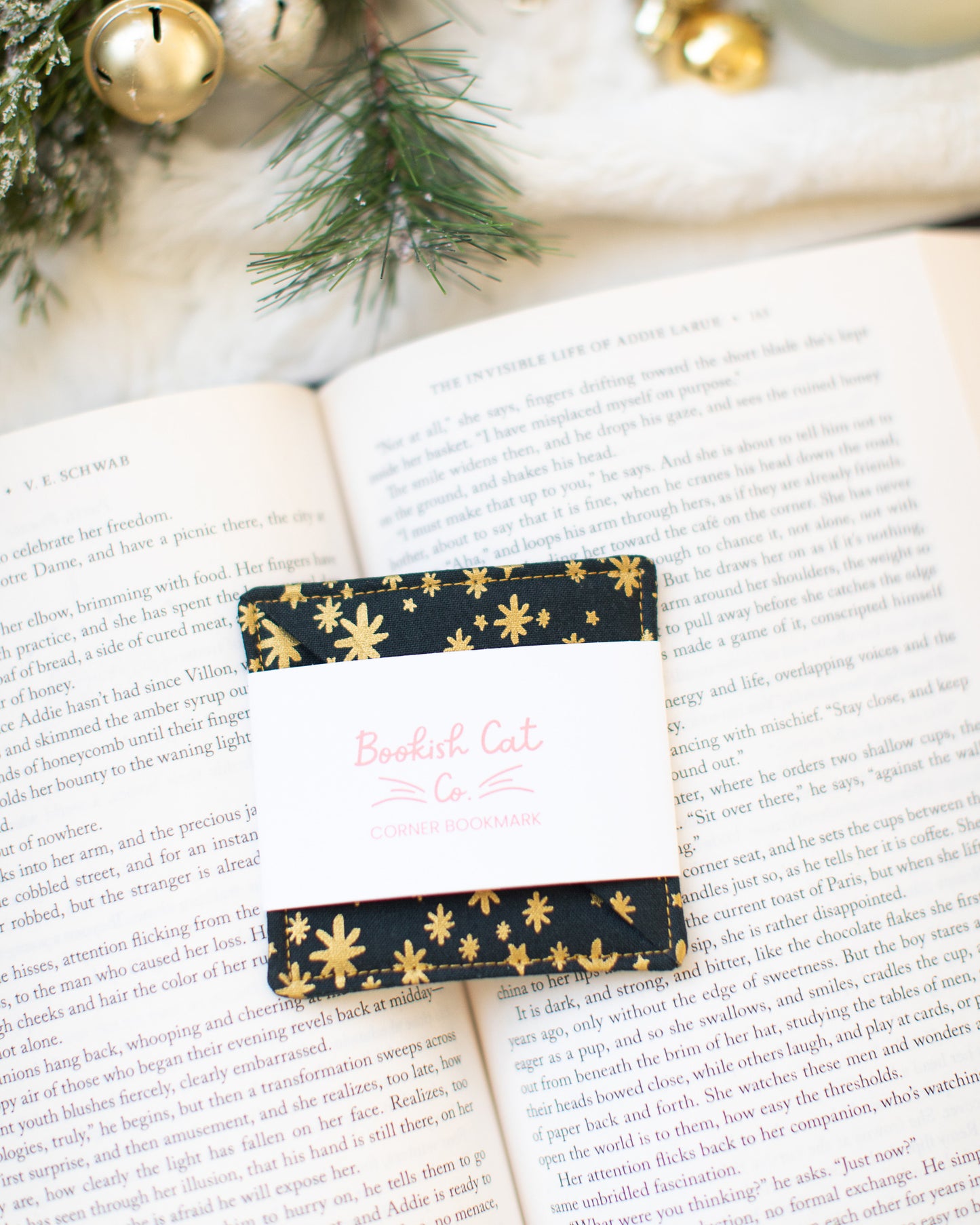 Starry Metallic Corner Bookmark