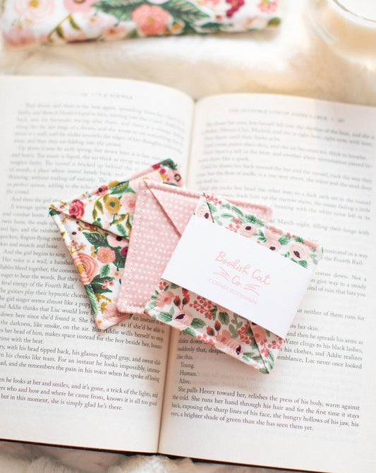 Garden Party Floral Bookmark Set